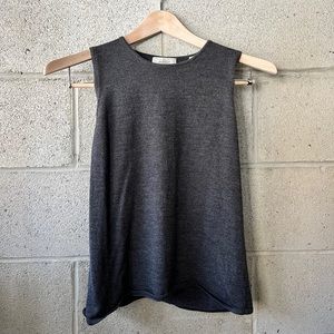 Merino wool grey tank top | Lord & Taylor